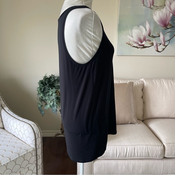 Vince Hi Low Black Scoop Neck Tank Top  Size L - Picture 6 of 15